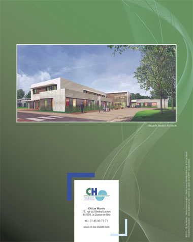 Conception graphique de la brochure du Projet d'établissement du centre hospitalier