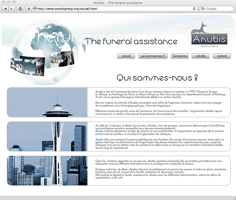 Anubis Group - Assistance funéraire