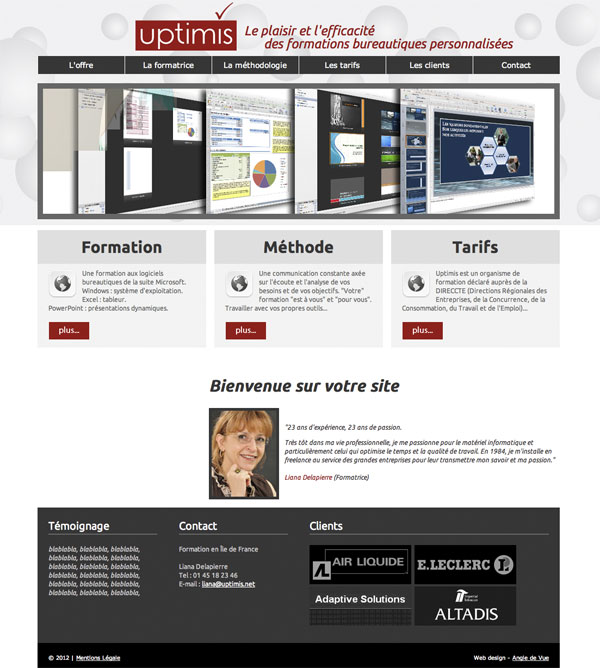 Angle de Vue agence de conception graphique web et print création de site web formation